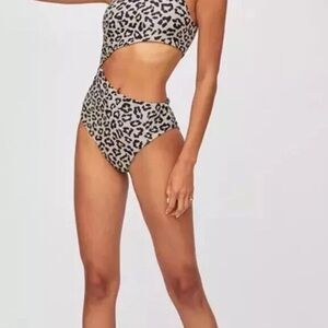 Beach Riot Leopard Print Swimwear